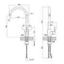 Змішувач для кухні Qtap D007FBL PVD (QTD007FBLPVD) фото 2 Aquada.com.ua