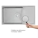 Кухонна мийка Qtap D7844 Satin 3.0/1.2 мм (QTD784412) (QTD784412) фото 3 Aquada.com.ua