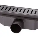 Трап лінійний Qtap Dry FF304-900MBLA з нержавіючою решіткою 900х73 (QTDRYFF304900MBLA) фото 4 Aquada.com.ua