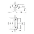 Змішувач для душу Qtap Lodenice 4030101C (QTLOD4030101C) фото 2 Aquada.com.ua