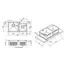 Кухонна мийка Qtap S7843BL Black 2.7/1.0 мм (QTS7843BRPVD10) (QTS7843BRPVD10) фото 2 Aquada.com.ua