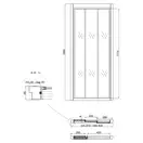Душові двері в нішу Qtap Unifold CRM208.C4 (UNICRM208C4) фото 2 Aquada.com.ua