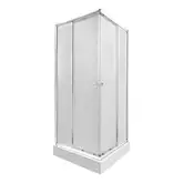 Набір Qtap душова кабіна Presto CRM1088SP5 Pear + піддон Unisquare 308815 (PRECRM1088SP5UNIS308815)