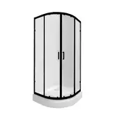 Набір Qtap душова кабіна Taurus BLA1099AC6 Clear + піддон Uniarc 309915 (TAUBLA1099AC6UNIA309915)