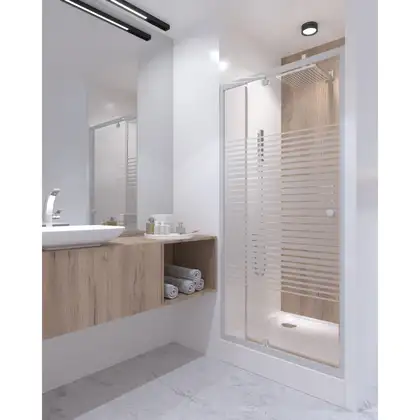 Душові двері в нішу Qtap Pisces WHI208-9.CP5 (PISWHI2089CP5) фото 9 Aquada.com.ua