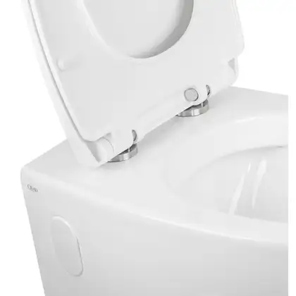 Унітаз підвісний Qtap Leo безобідковий з сидінням Slim Soft-close QT11331002ERW (QT11331002ERW) фото 5 Aquada.com.ua