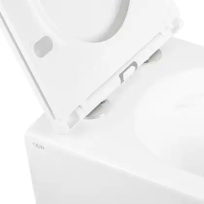 Унітаз підвісний Qtap Robin безобідковий з сидінням Slim Soft-close QT1333046ERW (QT1333046ER
W) фото 3 Aquada.com.ua