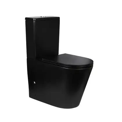 Унітаз-компакт Qtap Scorpio безобідковий з сидінням Soft-close QT14222125ARMB (QT14222125ARMB) фото 1 Aquada.com.ua