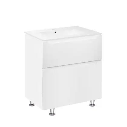 Тумба підлогова з умивальником Qtap Scorpio QT1471TNВ7013070CW (QT1471TNВ7013070CW) фото 1 Aquada.com.ua