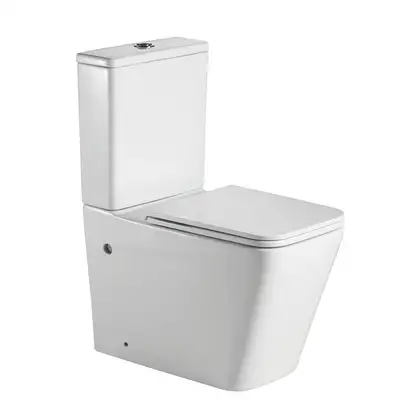 Унітаз-компакт Qtap Tern безобідковий з сидінням Soft-close QT17222093ARW (QT17222093ARW) фото 1 Aquada.com.ua