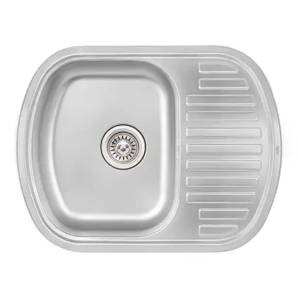 Кухонна мийка Qtap 6349 Micro Decor 0,8 мм (QT6349MICDEC08) (QT6349MICDEC08) фото 1 Aquada.com.ua