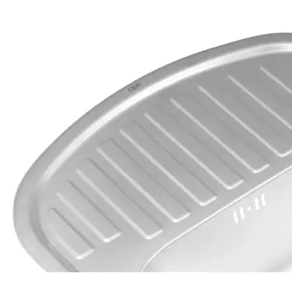 Кухонна мийка Qtap 6349 Micro Decor 0,8 мм (QT6349MICDEC08) (QT6349MICDEC08) фото 6 Aquada.com.ua