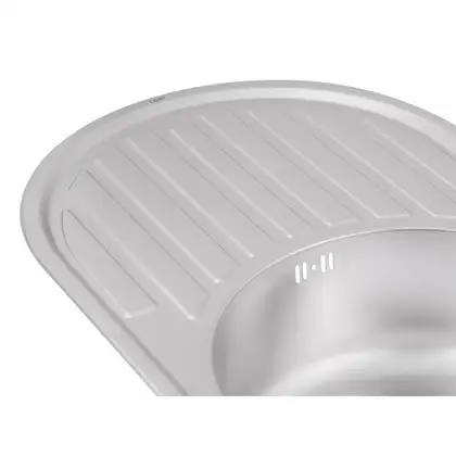Кухонна мийка Qtap 7750 Micro Decor 0,8 мм (QT7750MICDEC08) (QT7750MICDEC08) фото 6 Aquada.com.ua
