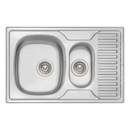 Кухонна мийка Qtap 7850-B Micro Decor 0,8 мм (QT7850BMICDEC08) (QT7850BMICDEC08) фото 1 Aquada.com.ua