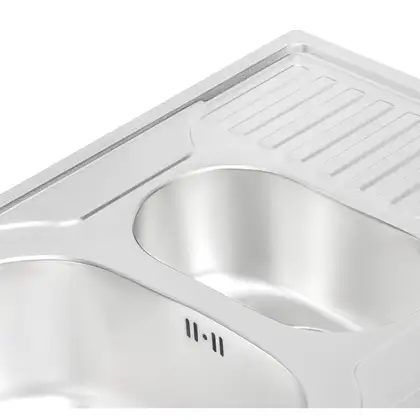 Кухонна мийка Qtap 7850-B Satin 0,8 мм (QT7850BSAT08) (QT7850BSAT08) фото 6 Aquada.com.ua
