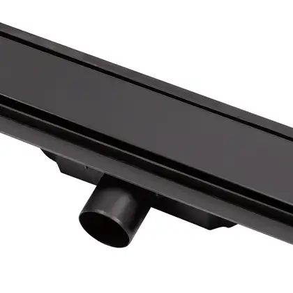 Трап лінійний Qtap Dry Tile304-900MBLA з нержавіючою решіткою 900х70 (QTDRY304900MBLA) фото 5 Aquada.com.ua