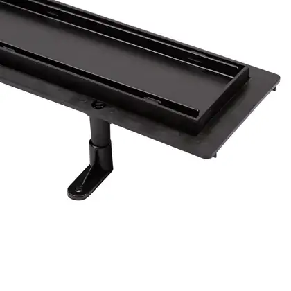 Трап лінійний Qtap Dry Tile304-900MBLA з нержавіючою решіткою 900х70 (QTDRY304900MBLA) фото 6 Aquada.com.ua