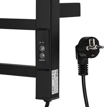 Сушарка рушників електрична Qtap Evia 11121S BLA (QTEVIBLA11121S) фото 4 Aquada.com.ua
