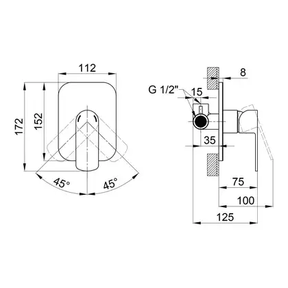 Змішувач прихованого монтажу для душу Qtap Flaja 6010102NC (QTFLA6010102NC) фото 2 Aquada.com.ua