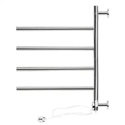 Сушарка рушників електрична Qtap Glide 11108R CRM (QTGLICRM11108R) фото 1 Aquada.com.ua