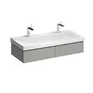 Тумба под раковину с двумя выдвижными ящиками Geberit Xeno² 1174 х 462 мм, серый матовый (500.517.00.1) фото 1 Aquada.com.ua