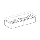 Тумба под раковину с двумя выдвижными ящиками Geberit Xeno² 1174 х 462 мм, серый матовый (500.517.00.1) фото 2 Aquada.com.ua