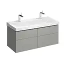 Тумба под раковину с четырьмя выдвижными ящиками Geberit Xeno² 1174 х 462 мм, серый матовый (500.518.00.1) фото 1 Aquada.com.ua