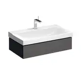 Тумба под раковину с одним выдвижным ящиком Geberit Xeno² 880 х 462 мм, серый шпон (500.508.43.1)