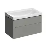 Тумба под раковину с двумя выдвижными ящиками Geberit Xeno² 880 х 462 мм, серый матовый (500.509.00.1)