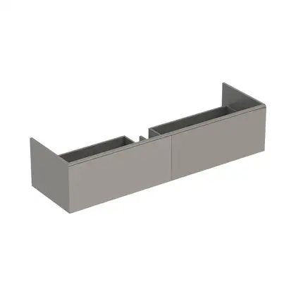 Тумба под раковину с двумя выдвижными ящиками Geberit Xeno² 1595 х 473 мм, серый матовый (500.346.00.1) фото 1 Aquada.com.ua