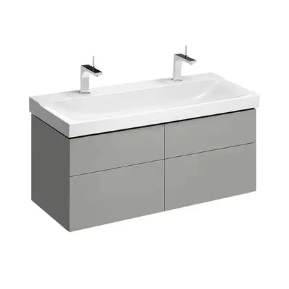 Тумба под раковину с четырьмя выдвижными ящиками Geberit Xeno² 1174 х 462 мм, серый матовый (500.518.00.1) фото 1 Aquada.com.ua Тумба под раковину с четырьмя выдвижными ящиками Geberit Xeno² 1174 х 462 мм, серый матовый (500.518.00.1) фото 1 Aquada.com.ua