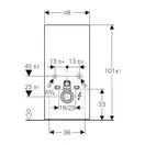 Наружная инсталляция для подвесного унитаза 101 см Geberit Monolith Plus, стекло умбра (коричневый) (131.221.SQ.5) фото 4 Aquada.com.ua