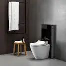 Напольный унитаз-биде Geberit AquaClean Tuma Comfort (стекло чёрное) (146.310.SJ.1) фото 3 Aquada.com.ua