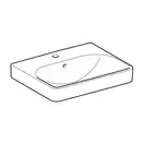 Раковина подвесная Geberit Smyle Square 55 х 44 х h16,5 см, с 1 отверстием под смеситель (500.259.01.1) фото 2 Aquada.com.ua
