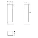 Пенал 36 х 29,9 х h118 см Geberit Smyle Square (500.361.JK.1) фото 2 Aquada.com.ua