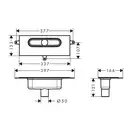 Корпус дренажного канала для вертикальной установки Hansgrohe uBox universal (01002180) фото 2 Aquada.com.ua