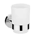 Набор аксессуаров 5-в1 Hansgrohe Logis (цвет - хром/стекло матовое, белое) (10002319) фото 4 Aquada.com.ua