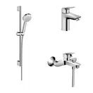 Набор смесителей для ванны 3-в-1 Hansgrohe Logis/Crometta (цвет - хром) (20200001) фото 1 Aquada.com.ua