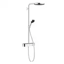 Душевая система с термостатом Hansgrohe Pulsify Showerpipe 260 1jet с ShowerTablet Select 400 (цвет - хром) (24220000) фото 1 Aquada.com.ua