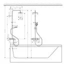 Душевая система с термостатом для ванны Hansgrohe Vernis Shape EcoSmart (цвет - хром) (26098000) фото 5 Aquada.com.ua