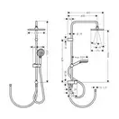 Душевая система без смесителя Hansgrohe Vernis Shape (цвет - хром) (26282000) фото 5 Aquada.com.ua