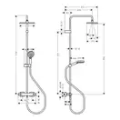 Душевая система с термостатом Hansgrohe Vernis Shape (цвет - чёрный матовый) (26286670) фото 4 Aquada.com.ua