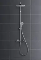 Душевая система с термостатом Hansgrohe Vernis Shape EcoSmart Green (цвет - хром) (26319000) фото 5 Aquada.com.ua