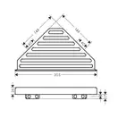 Угловая полка Hansgrohe AddStoris, белый матовый (41741700) фото 7 Aquada.com.ua