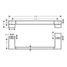 Ручка для душевой двери Hansgrohe AddStoris, хром (41759000) фото 2 Aquada.com.ua