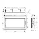 Настенная ниша со встроенной рамой Hansgrohe XtraStoris Original 30 x 60 x 10 см, белый матовый (56064700) фото 2 Aquada.com.ua