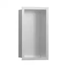 Настенная ниша из матовой нержавеющей стали с дизайнерской рамкой Hansgrohe XtraStoris Individual 30 х 15 х 10 см, матовая нержавеющая сталь (56094800) фото 1 Aquada.com.ua
