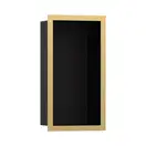 Настенная ниша с дизайнерской рамкой Hansgrohe XtraStoris Individual 30 х 15 х 10 см, полированное золото (56095990) фото 1 Aquada.com.ua