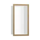 Настенная ниша с дизайнерской рамкой Hansgrohe XtraStoris Individual 30 х 15 х 10 см, матовая бронза (56096140) фото 1 Aquada.com.ua