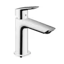 Смеситель для раковины 100 Hansgrohe Logis Fine (цвет - хром), с донным клапаном push-open (71252000) фото 1 Aquada.com.ua